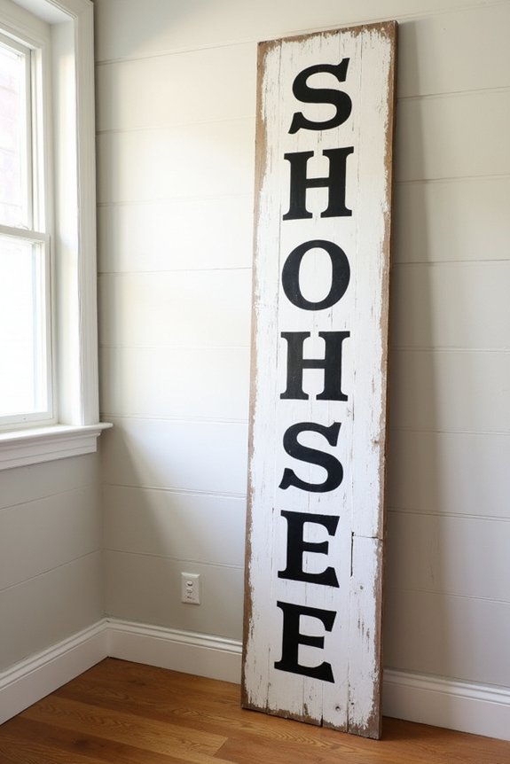 create personalized rustic signs