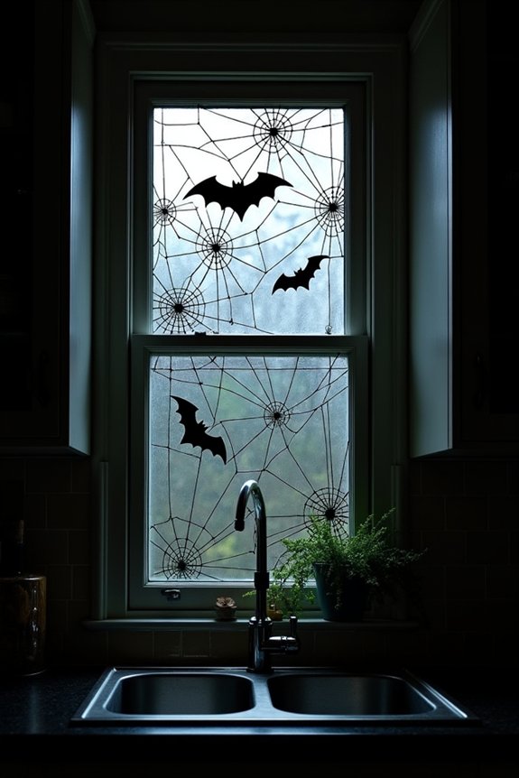 creepy window decorations transform
