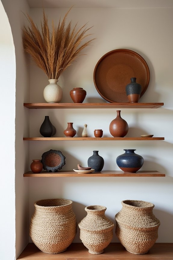 curated open shelving ideas