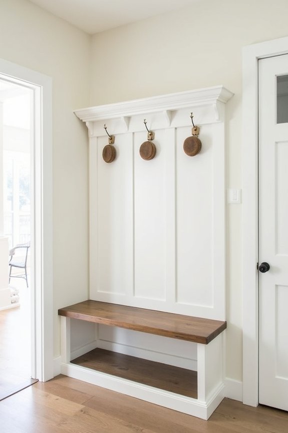 custom bench with storage