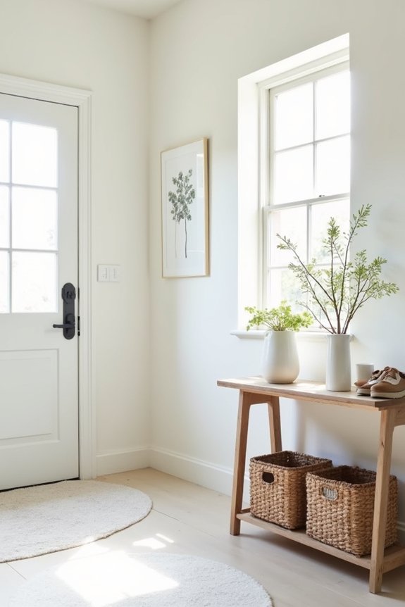declutter and refresh foyer