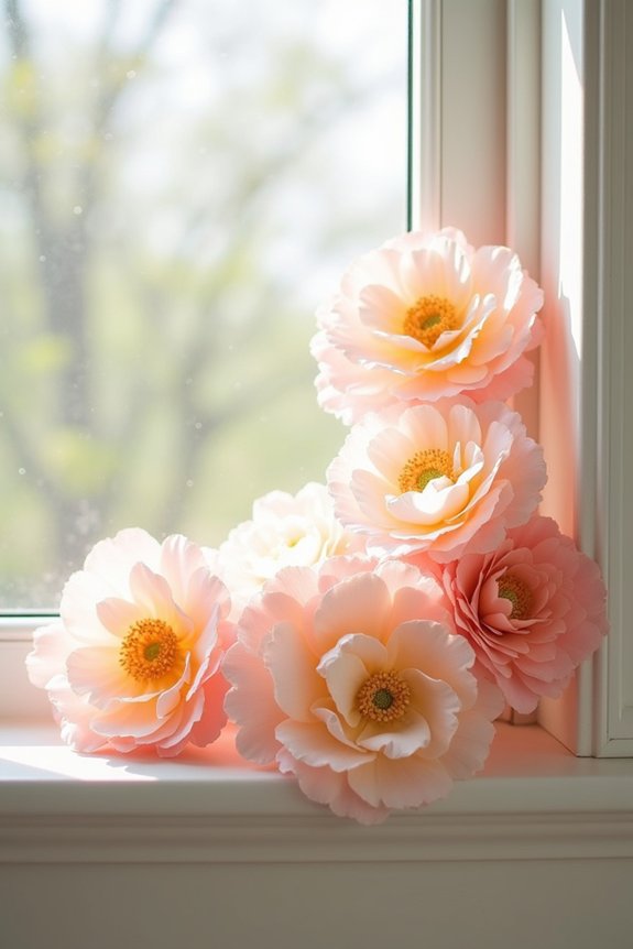 diy colorful tissue flowers