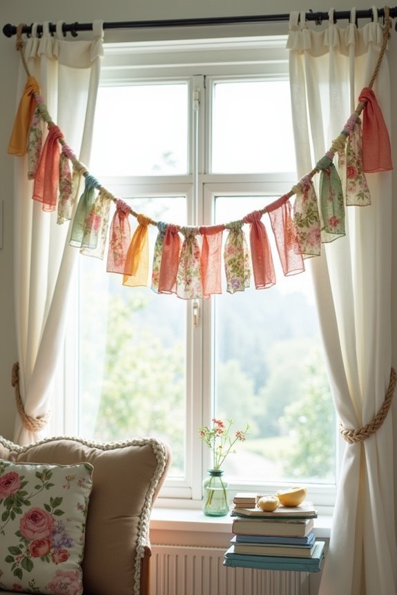 diy fabric bunting garland