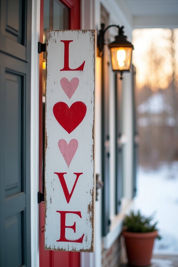 diy love sign centerpiece