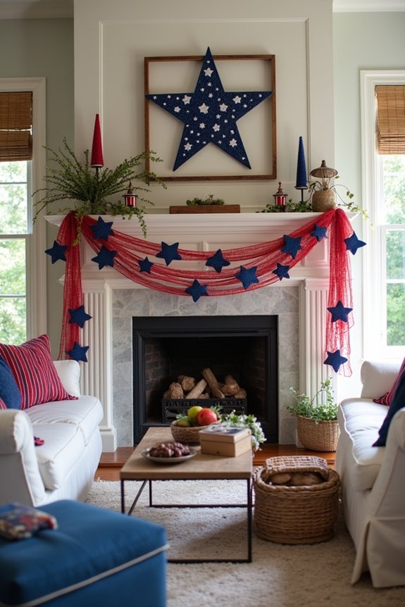 diy patriotic garlands and banners