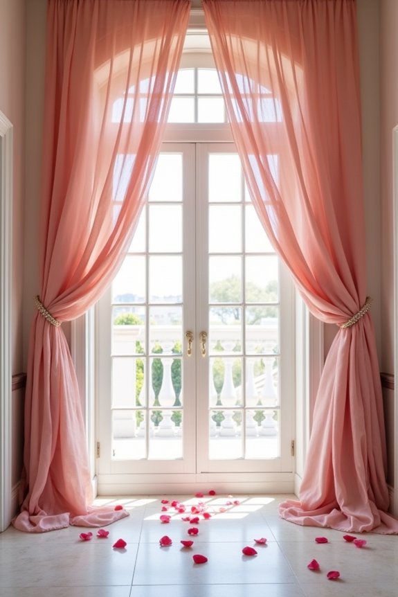 dramatic fabric entryway ideas