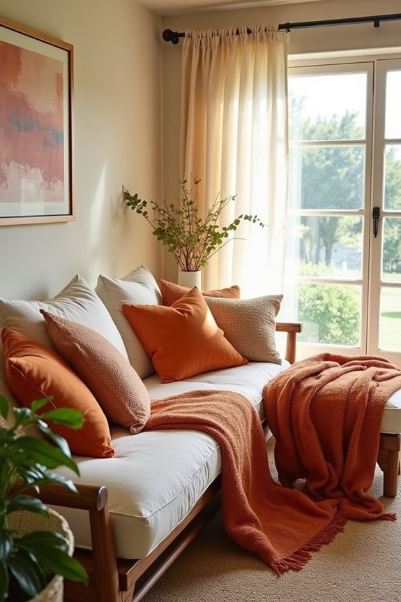 earthy textile layering warmth