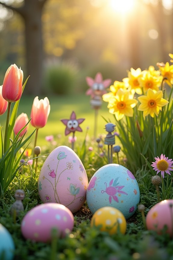 easter egg garden accents