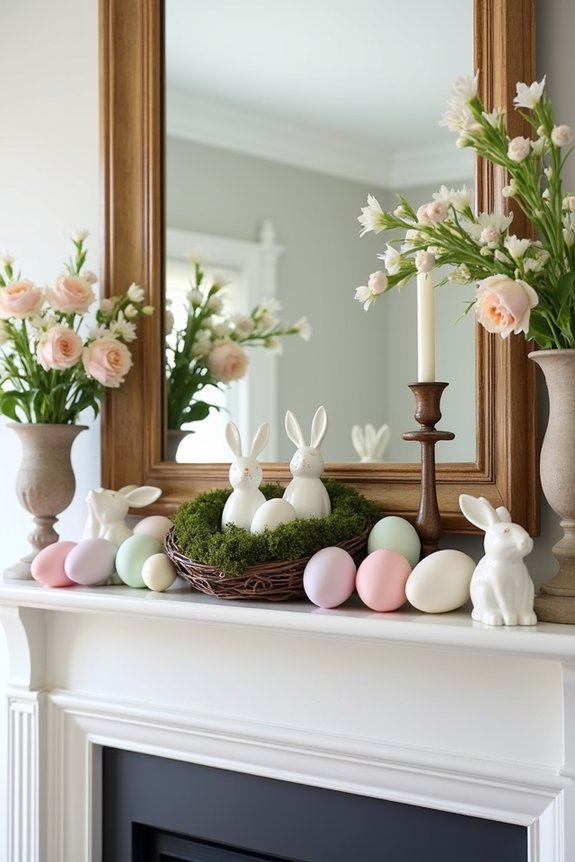 easter mantel decoration ideas