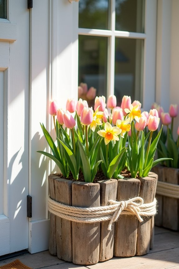 easter planters on budget