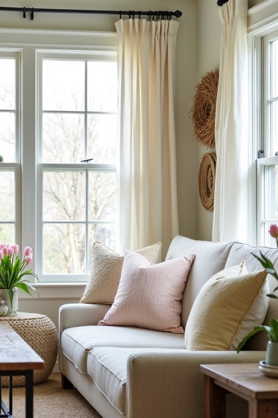 easter themed sunroom decorations