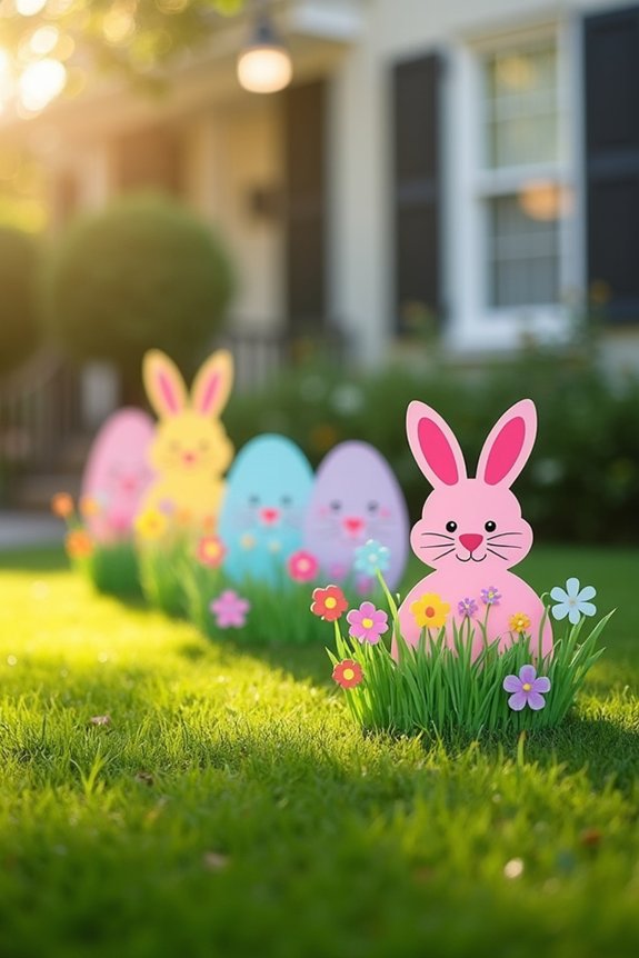 easter yard displays creativity