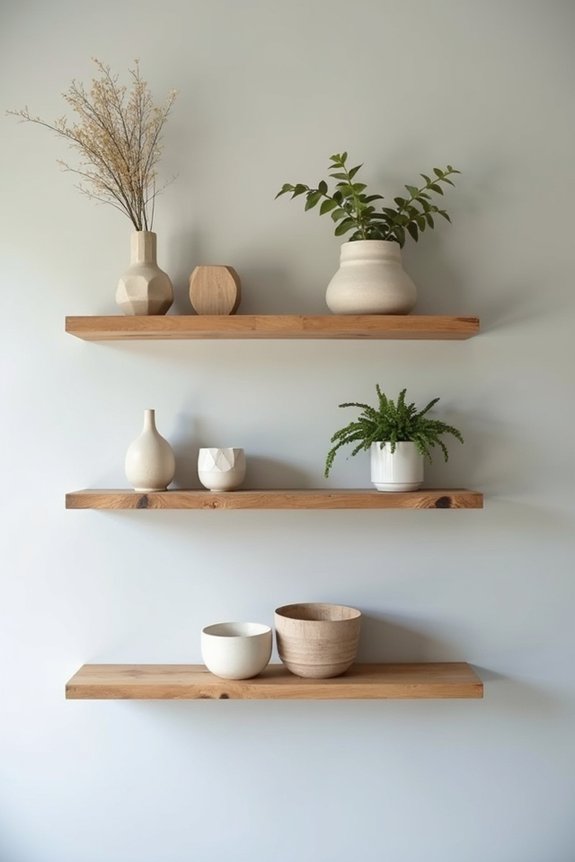 easy diy floating shelves