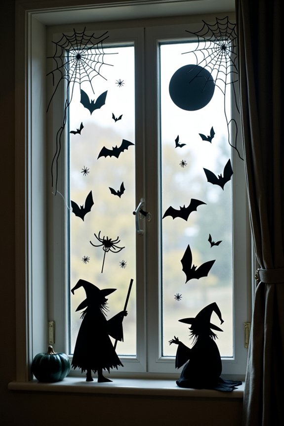 easy halloween window decorations