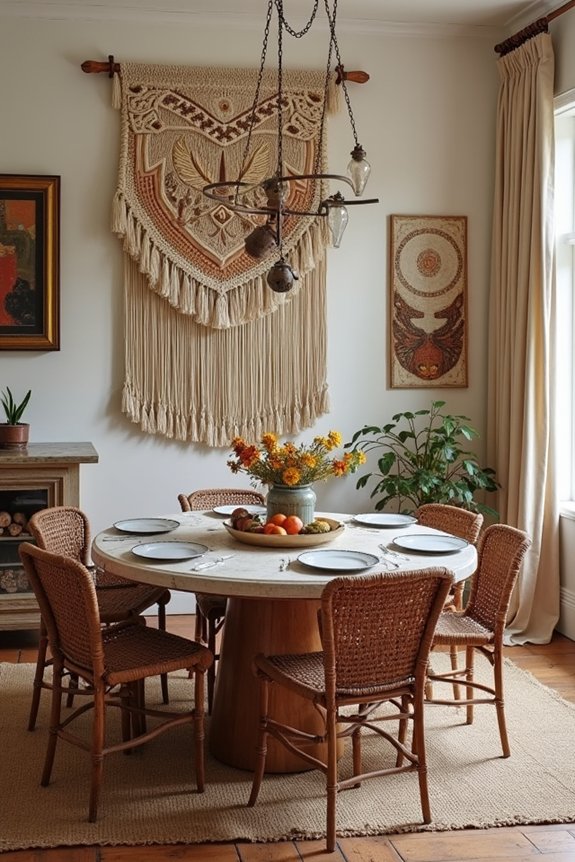 eclectic art and macram