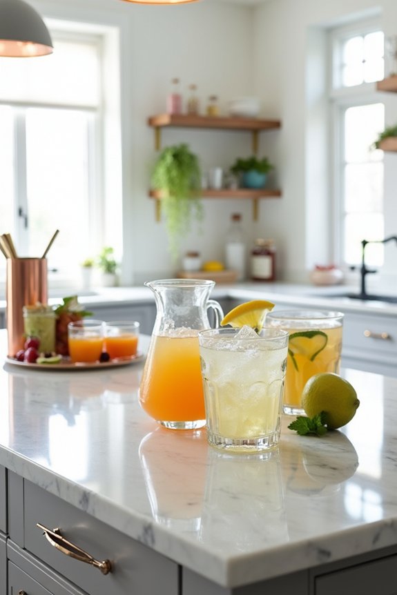 effortless summer beverage station