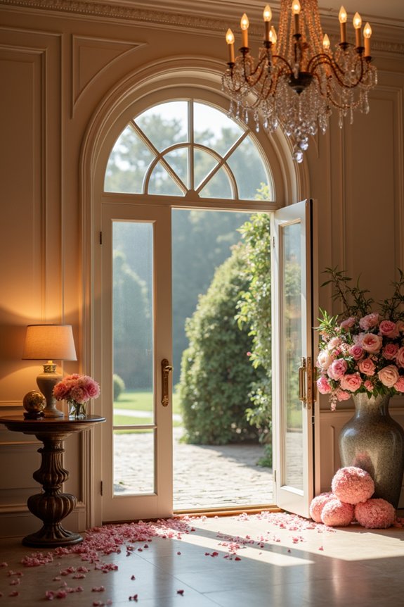 elegant anniversary entryway decorations
