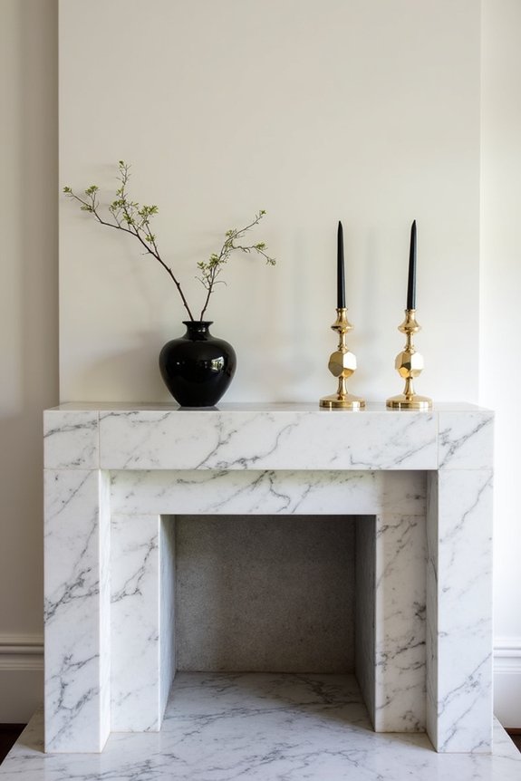 elegant art deco mantel ideas