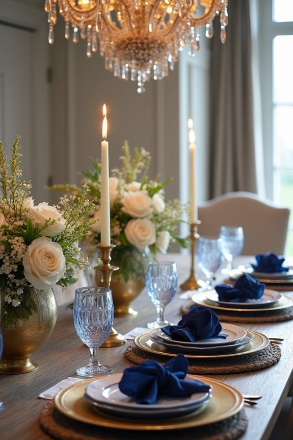 elegant graduation table decor