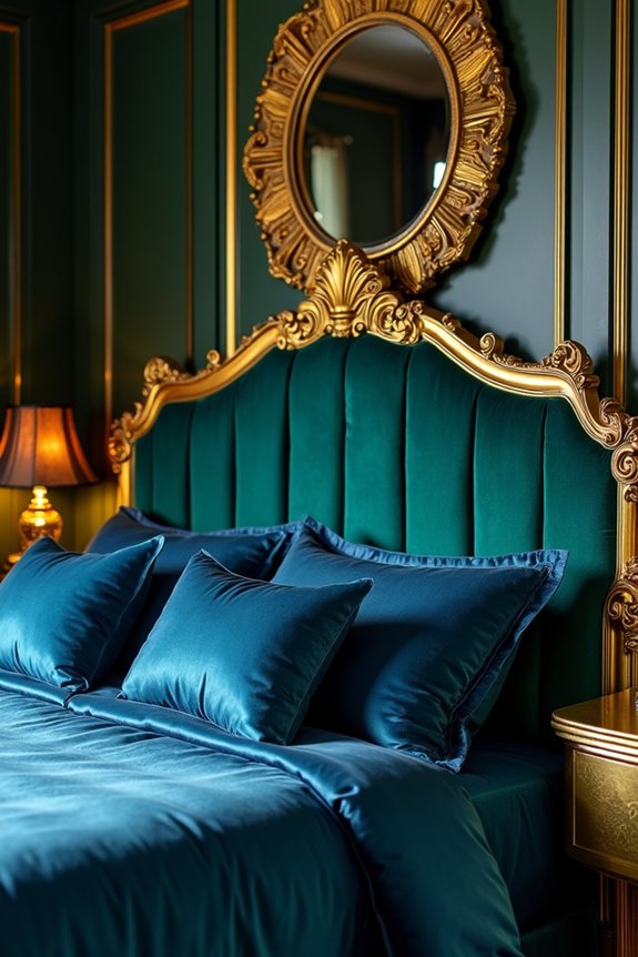 elegant jewel tones and gold