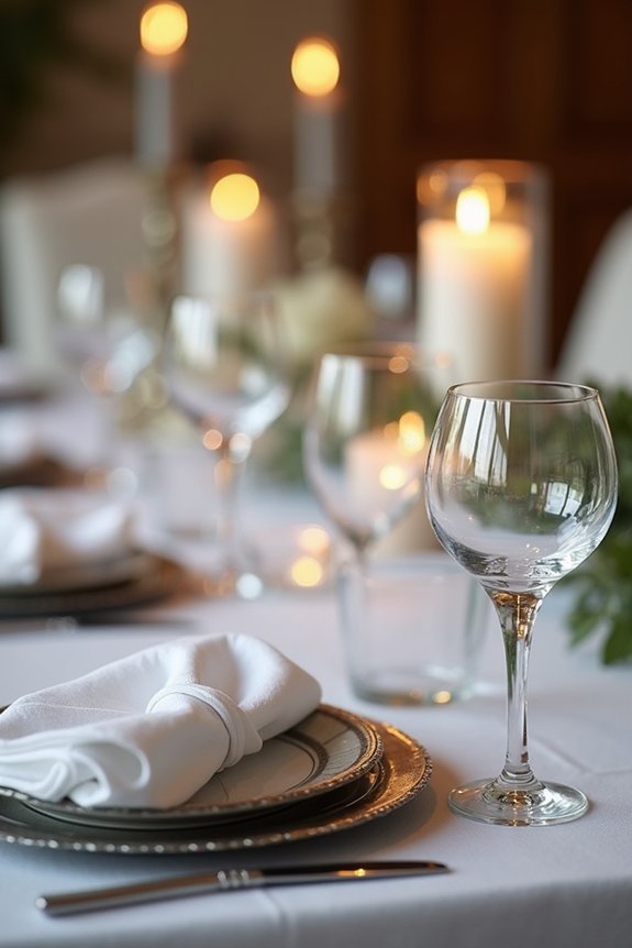 elegant layered table setting