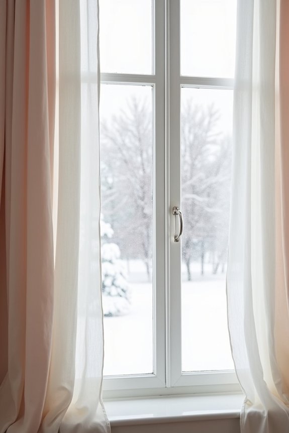 elegant layered window treatments