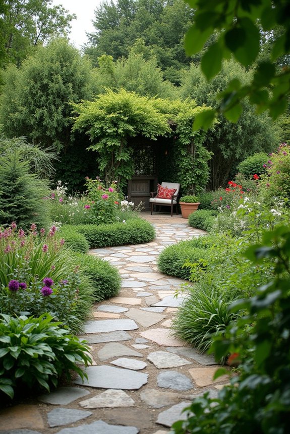 elegant outdoor stone pathways