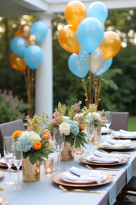 elegant patio celebration decor