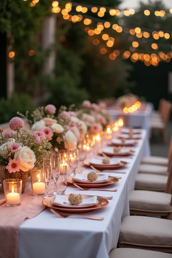 elegant table settings enhance ambiance