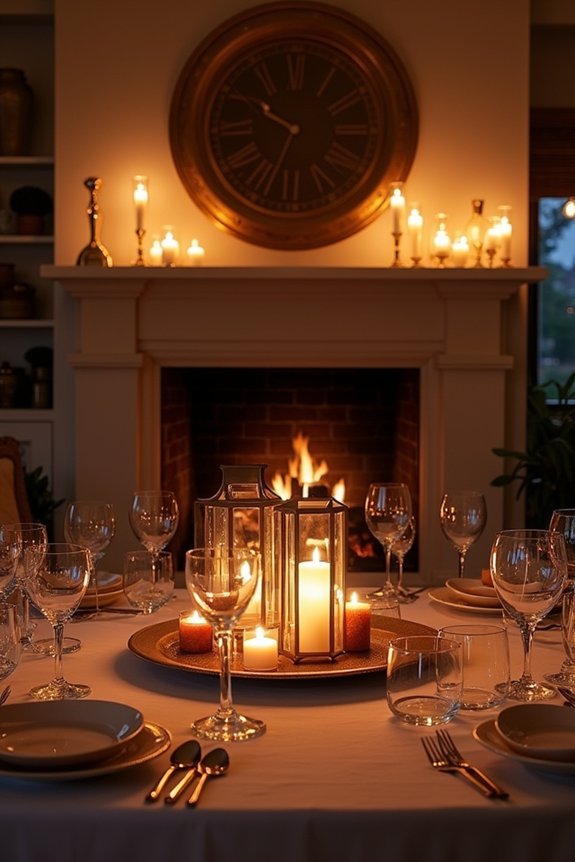 enchanting fireplace lighting ideas