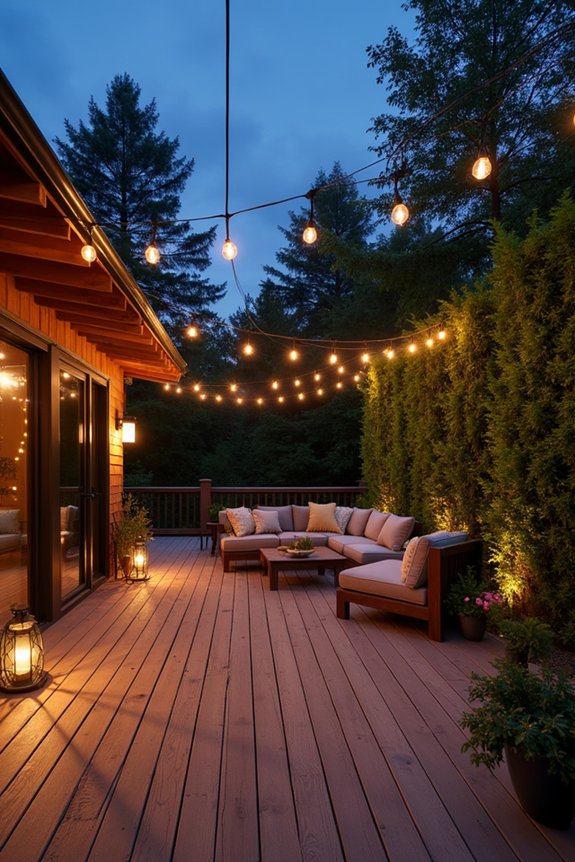 enchanting outdoor retreat lighting