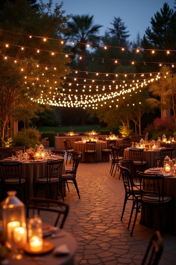 enchanting patio lighting design