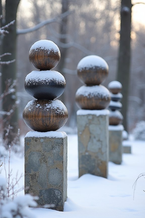 enchanting winter garden decor