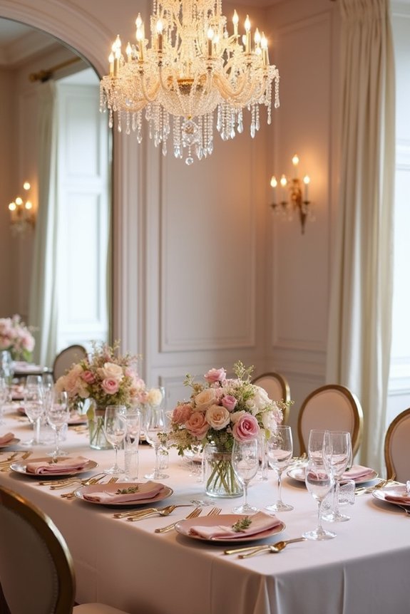 engagement party dining decor