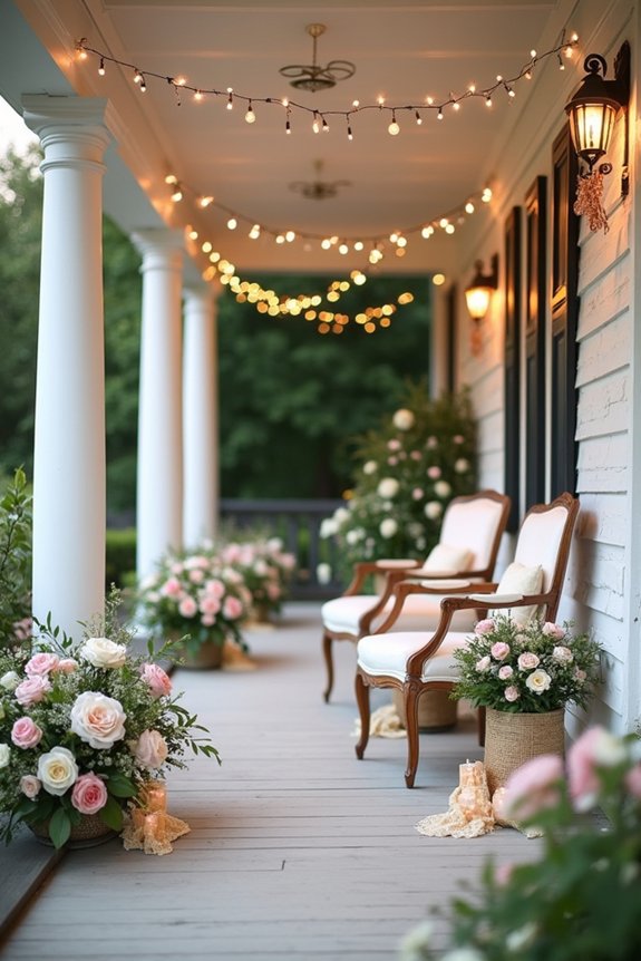 engagement party porch decor
