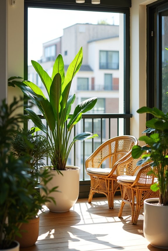 enhance balcony with plants