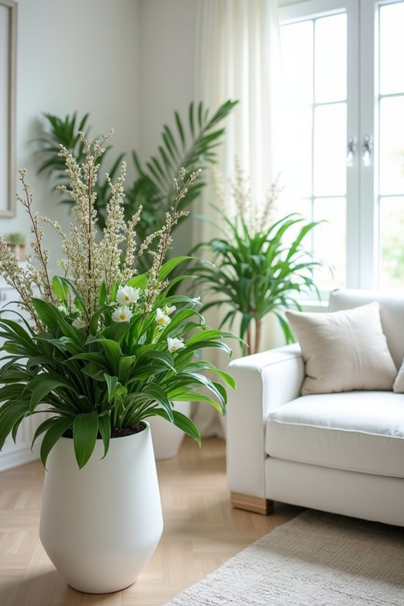 enhance dining with greenery