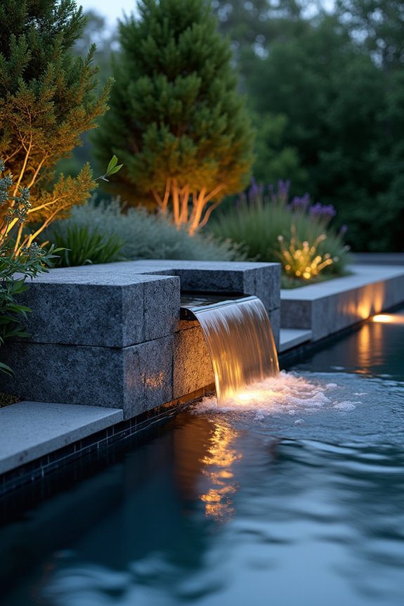 enhance garden with water