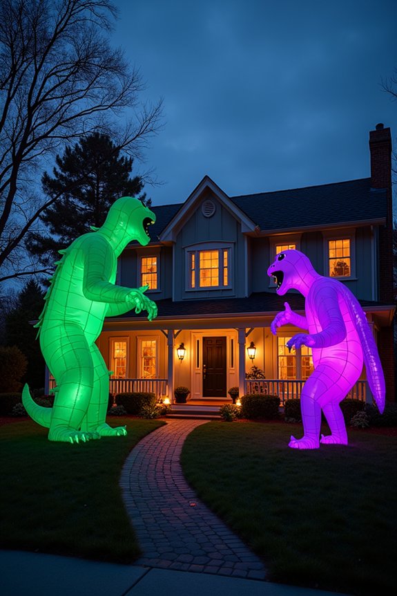 eye catching inflatable monsters
