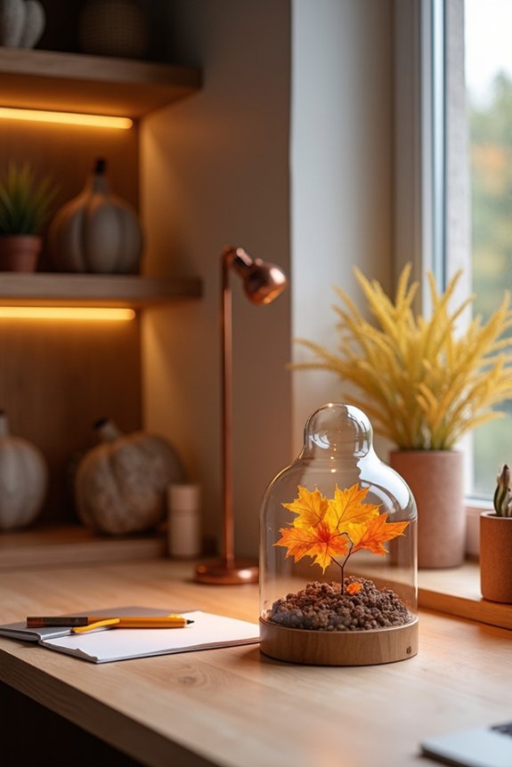 fall inspired workspace enhancements