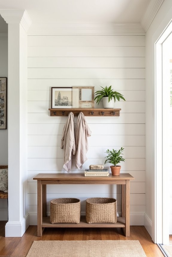 farmhouse walls with shiplap