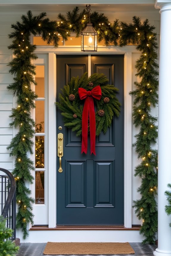 festive front door decorations