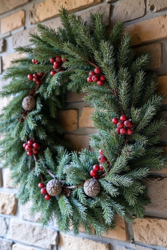 festive garlands enhance hardscaping