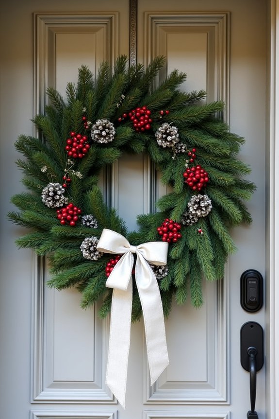 festive statement wreath decoration