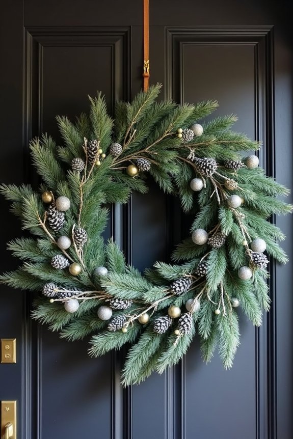 festive wreaths for entrances