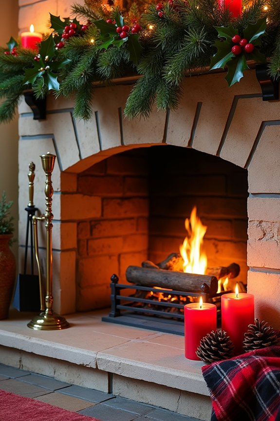 fireplace safety decoration tips