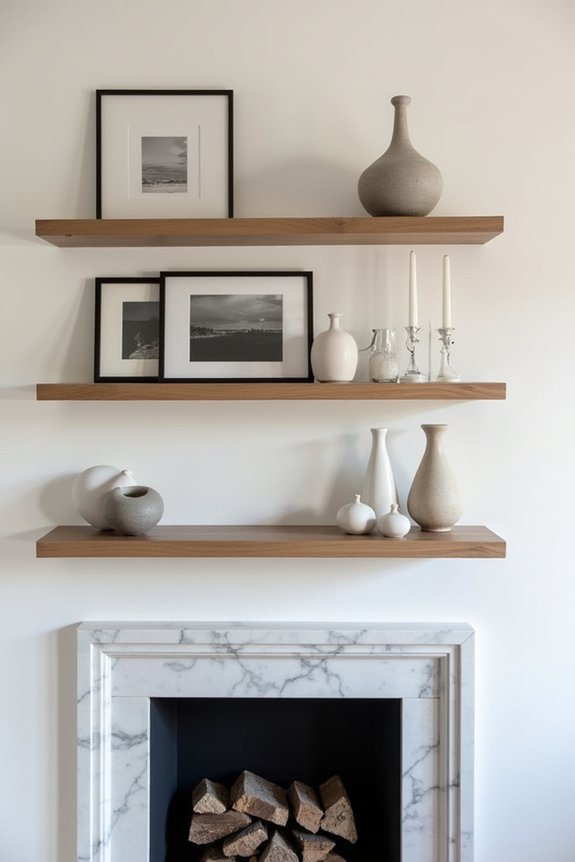 flexible display with shelves