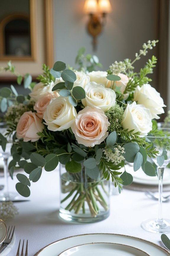 floral arrangements enhance ambiance