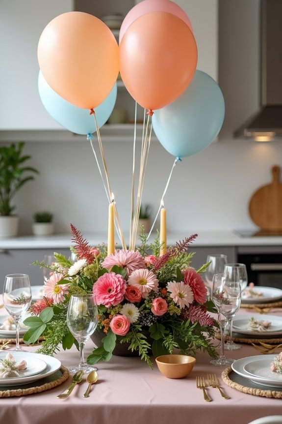 floral kitchen party arrangements