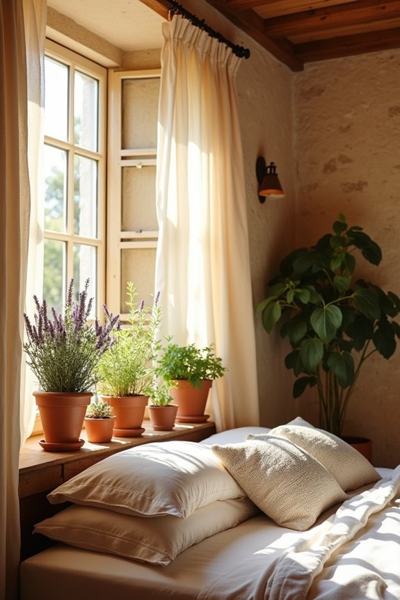 fragrant herbs enhance serenity